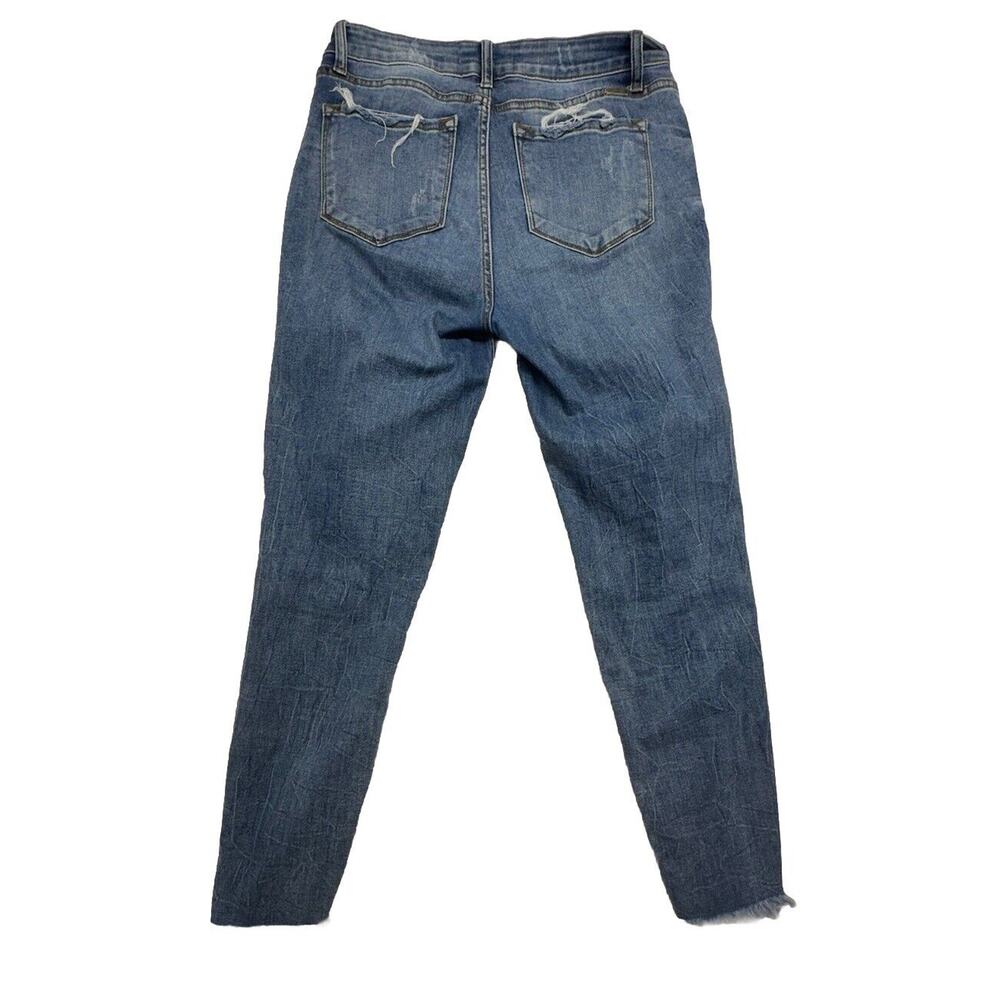 Kancan Womens Size 11 29 Estilo High Rise Distress Button Fly Jeans Medium Wash - Picture 7 of 9